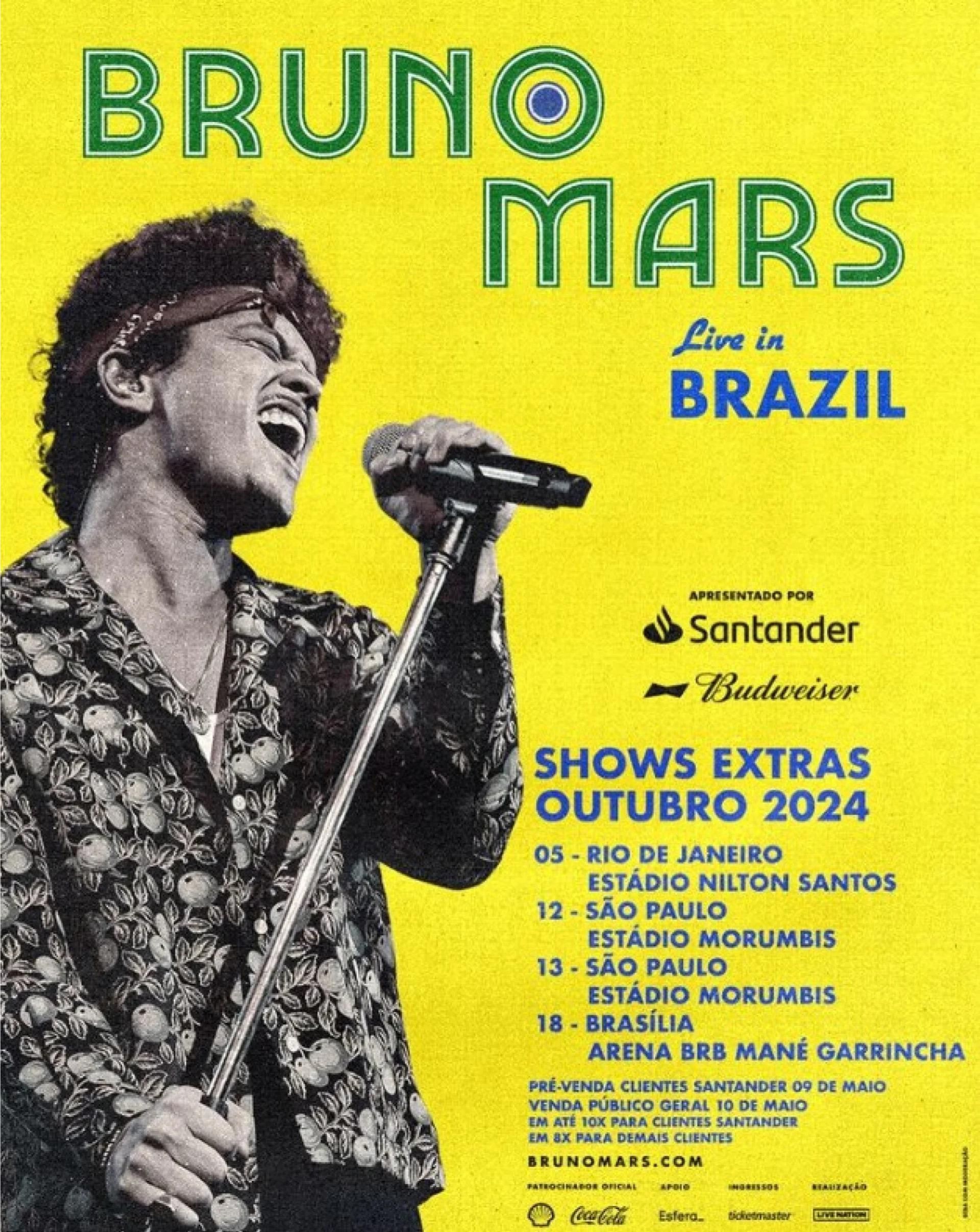 EXCURSÃO BRUNO MARS - 13 DE OUTUBRO