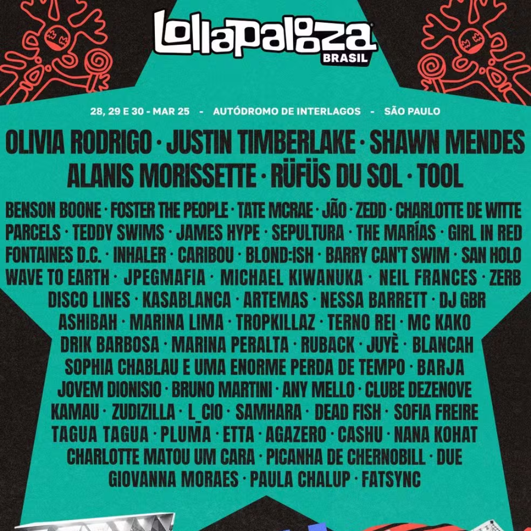 EXCURSÃO LOLLAPALOOZA - 2025